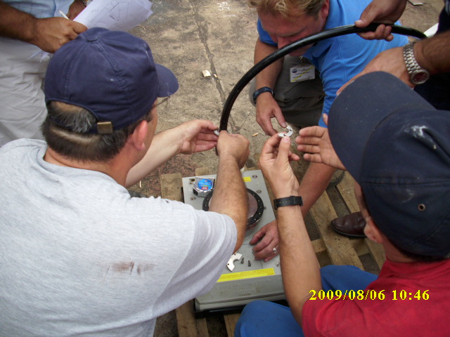 Multibeam Echosounder Transducer Installation, 2009